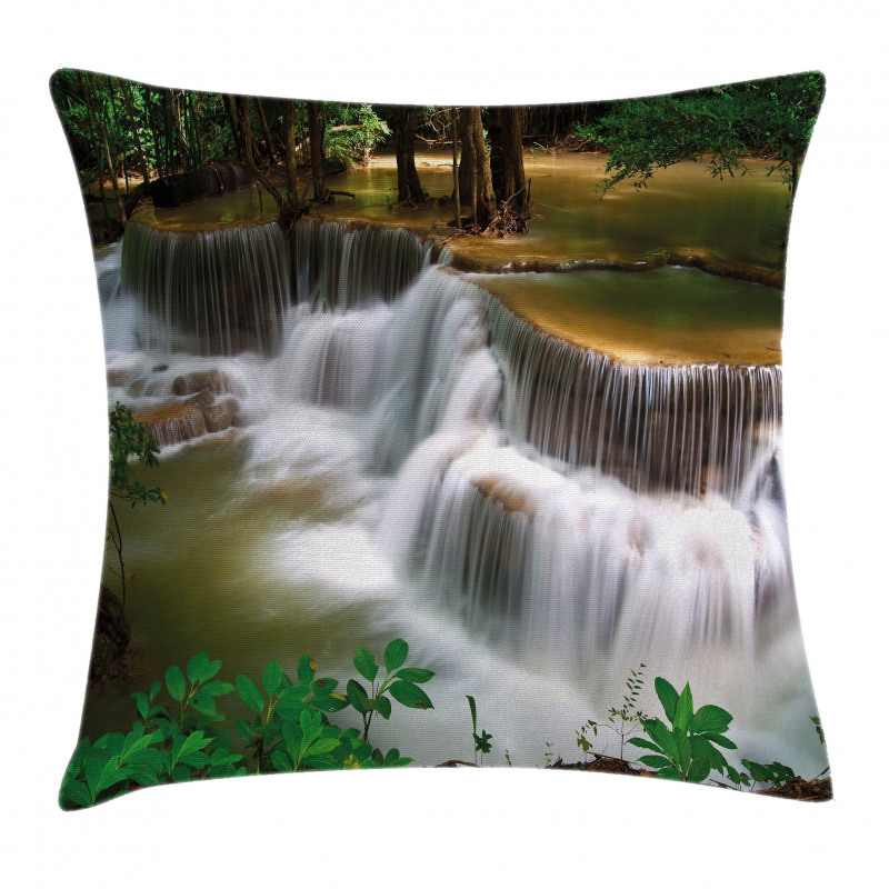 Waterfall in Thailand Pillow Cover