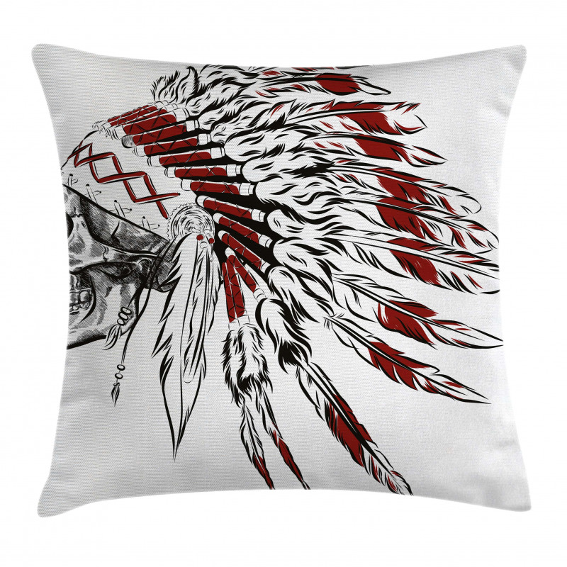 Feather Headdress Pillow Cover