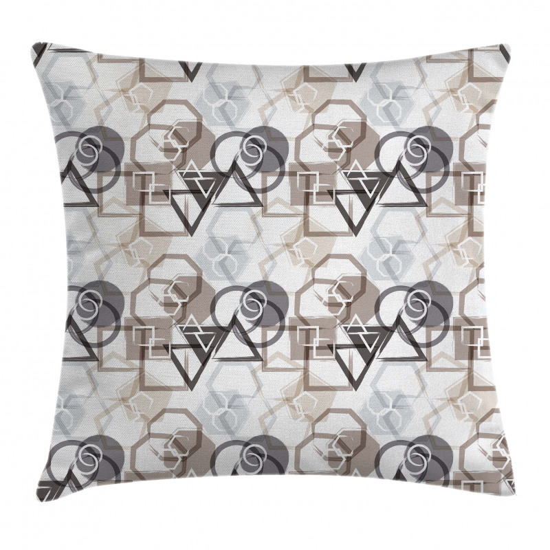 Triangles Squares Plygons Pillow Cover