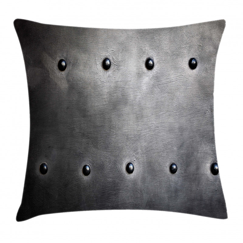 Black Grunge Plate Pillow Cover