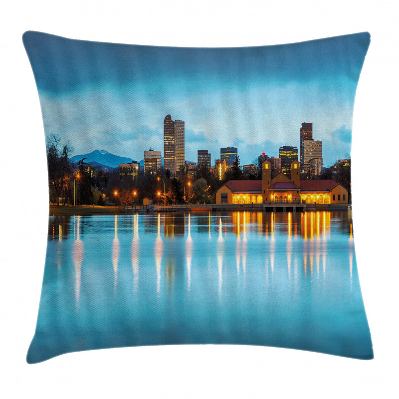 Ferril Lake at Morning Pillow Cover