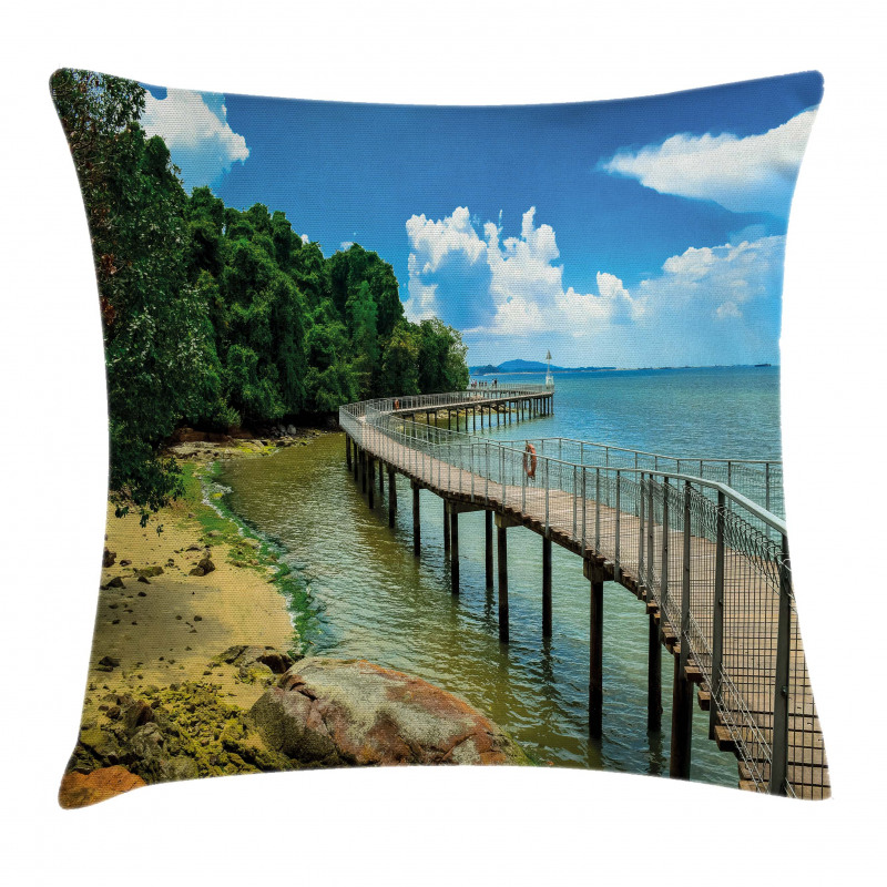 Boardwalk Sandy Shore Pillow Cover