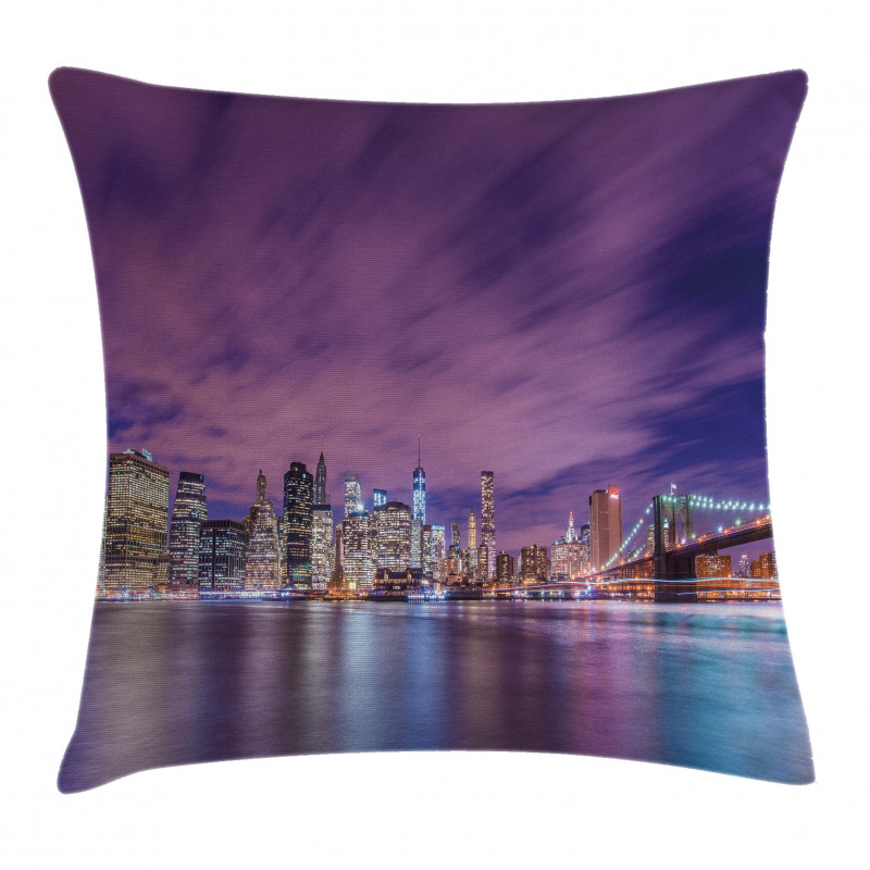 New York City Landmarks Pillow Cover