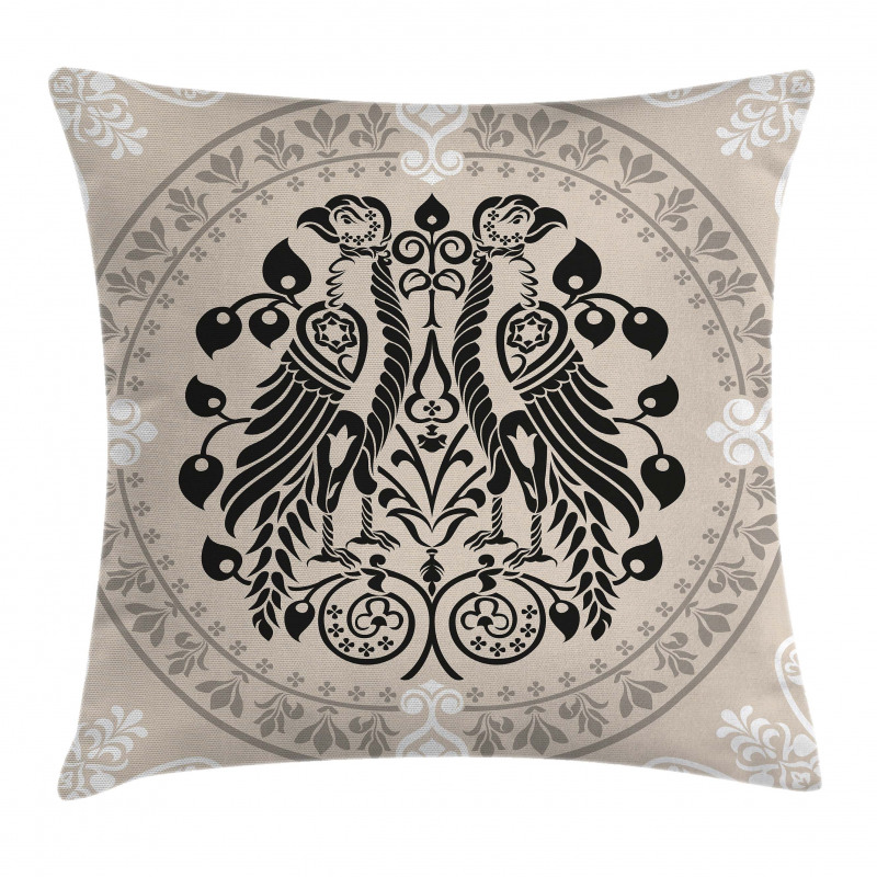 Heraldic Eagles Pillow Cover