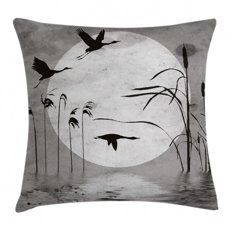 Heron Birds Pillow Cover