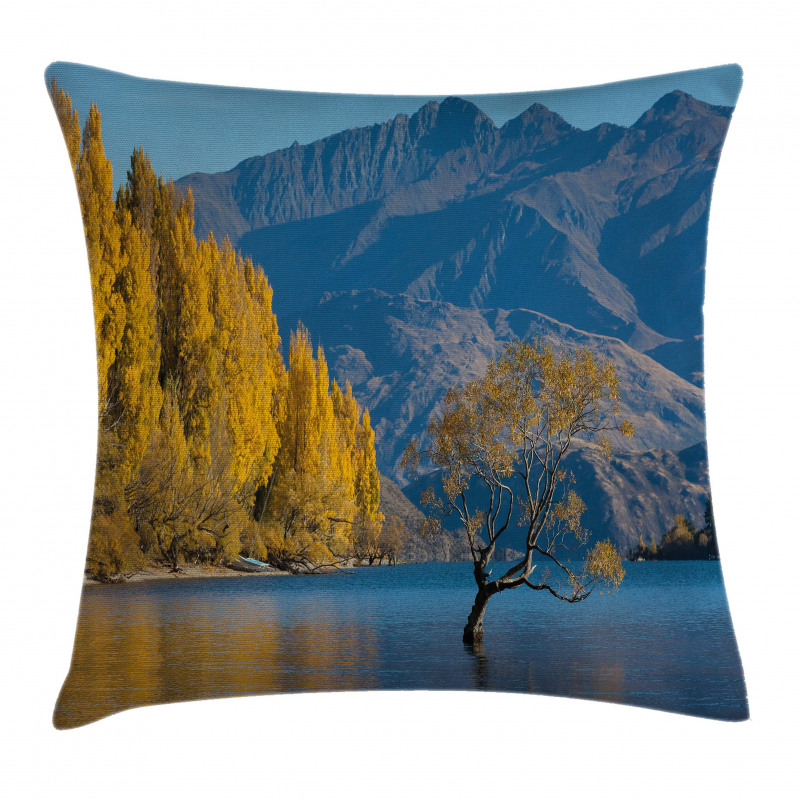 Sunken Tree Lake Rural Pillow Cover