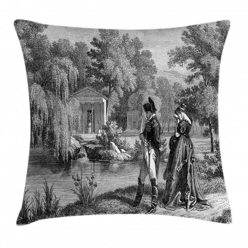 Napoleon Woman Garden Pillow Cover