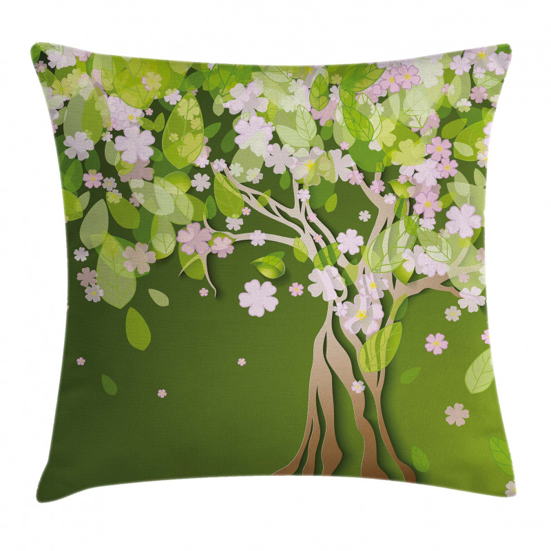 Blossoming Petals Florets Pillow Cover