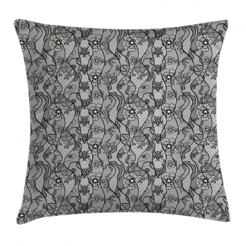 Lace Gothic Pattern Pillow Cover