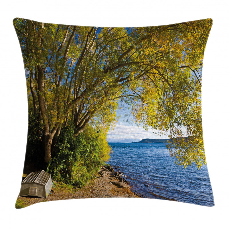 Boat Under the Tree Pillow Cover