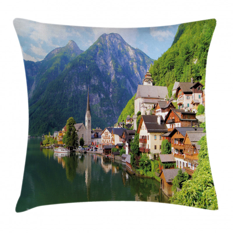 Alps Village Small Town Pillow Cover