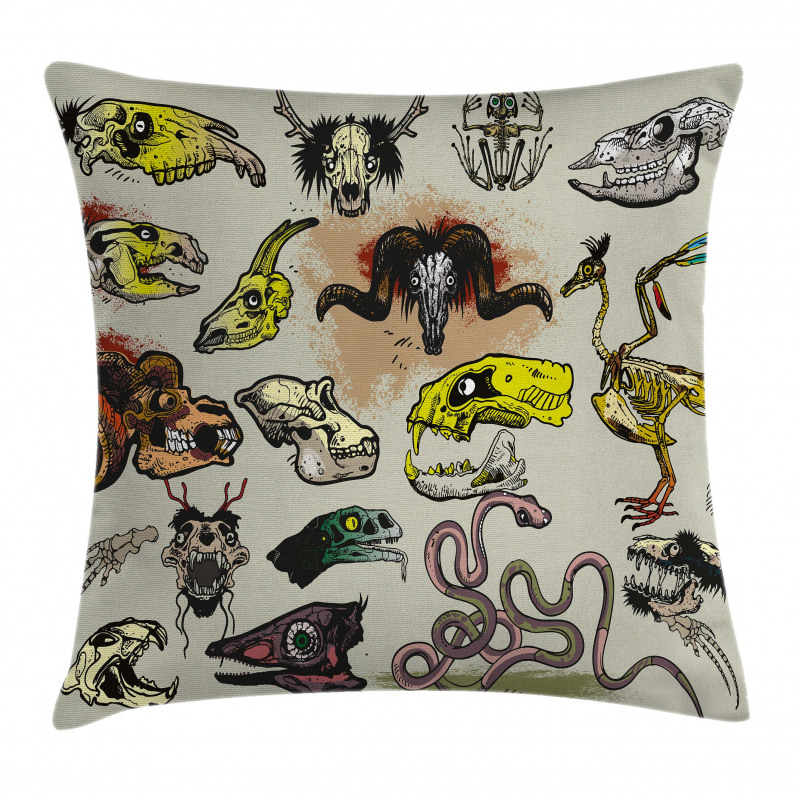 Skeleton Gothic Pillow Cover