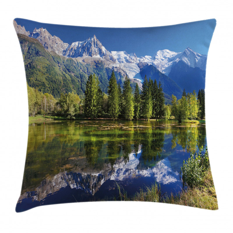 Mountain Lake Evergreen Pillow Cover