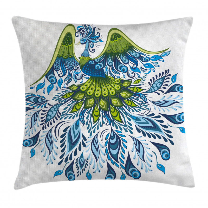 Abstract Bird Pillow Cover