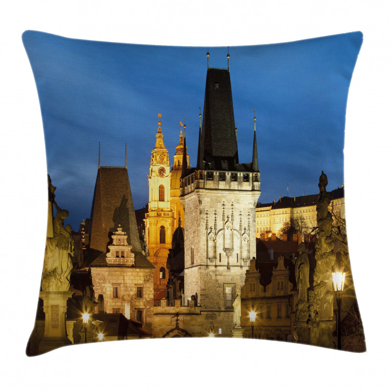 Building Tower Prague Pillow Cover