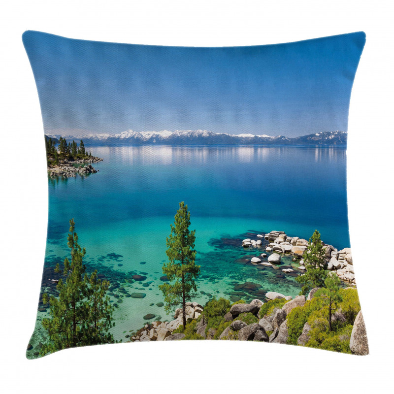 Tranquil Tahoe Shoreline Pillow Cover