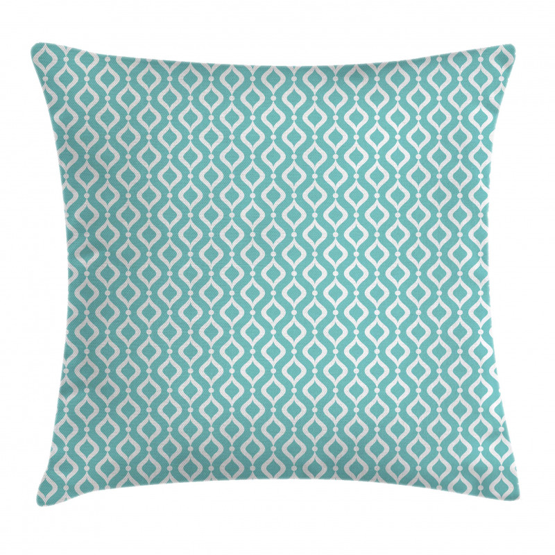 Oval Shapes Dots Pillow Cover