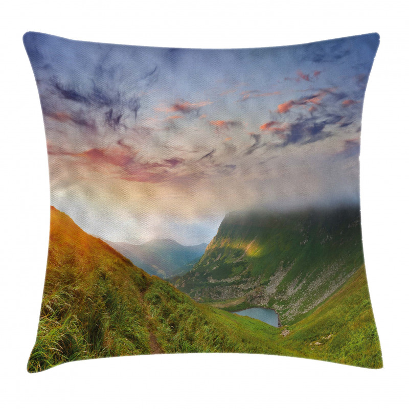 Sunrise Mottled Clouds Pillow Cover