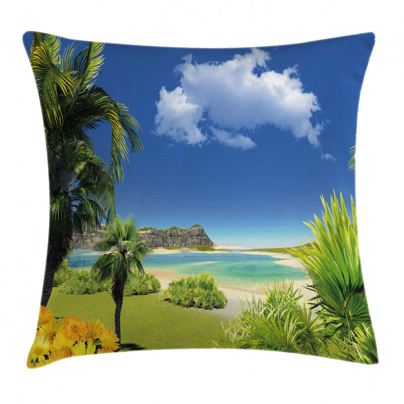 Paradise Palms Island Pillow Cover
