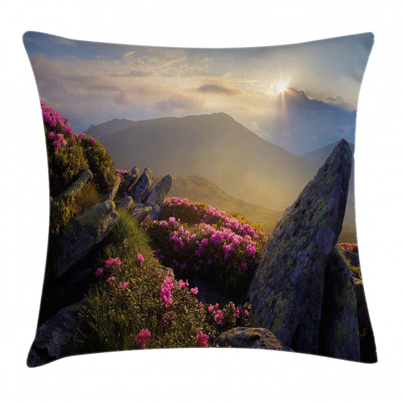 Sunrise Rhodonderons Pillow Cover