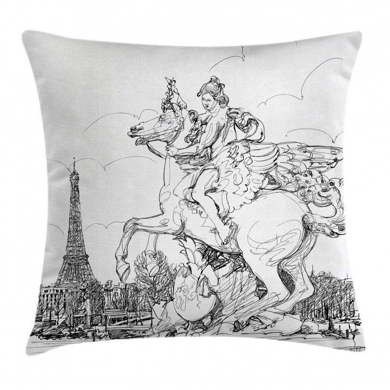 France Pillow Cover