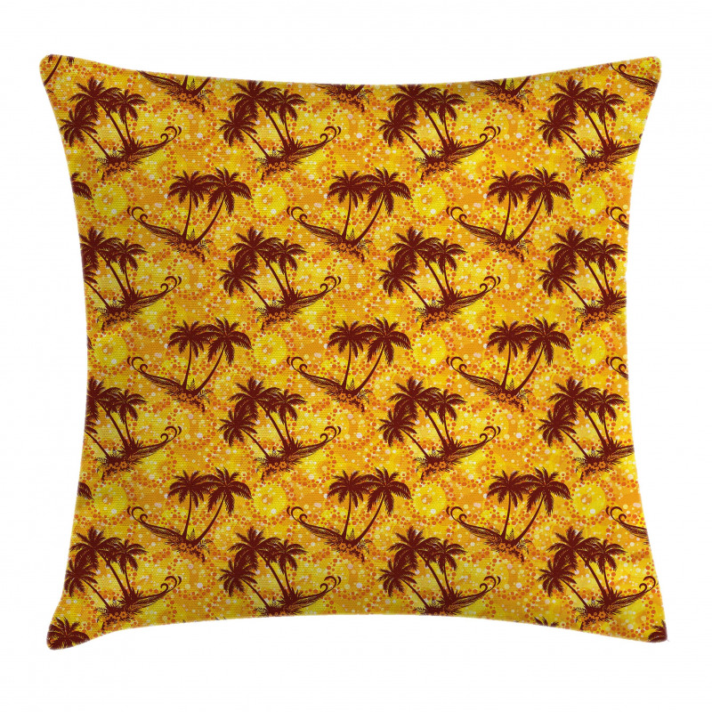Ocean Island Palms Pillow Cover