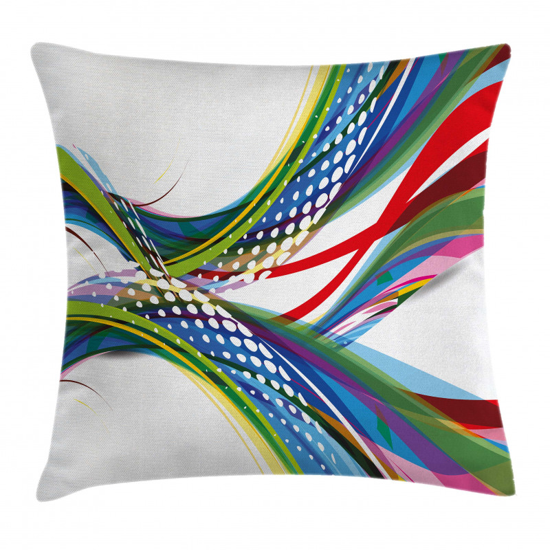 Abstract Wave Ombre Pillow Cover