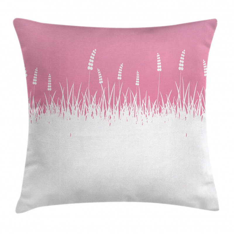 Bushes and Wheat Field Pillow Cover
