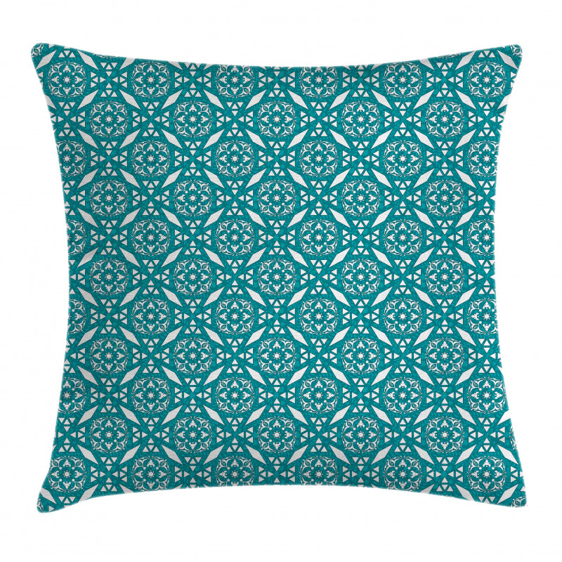 Moroccan Floral Swirls Pillow Cover