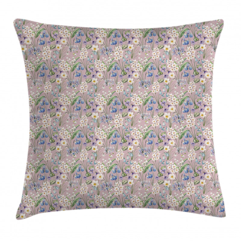 Farm Flower Lilacs Bloom Pillow Cover