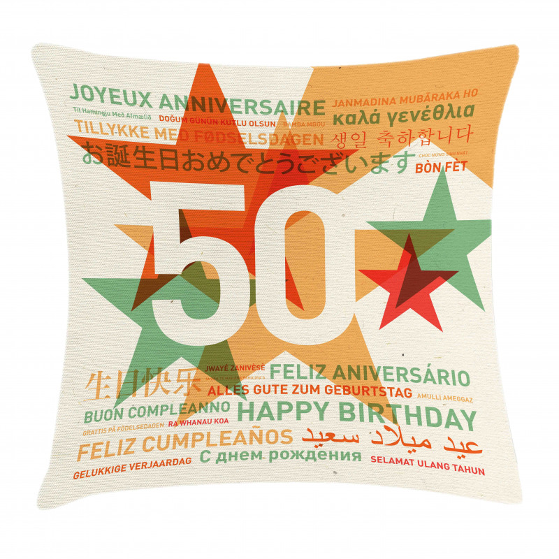 Languages Celebration Pillow Cover