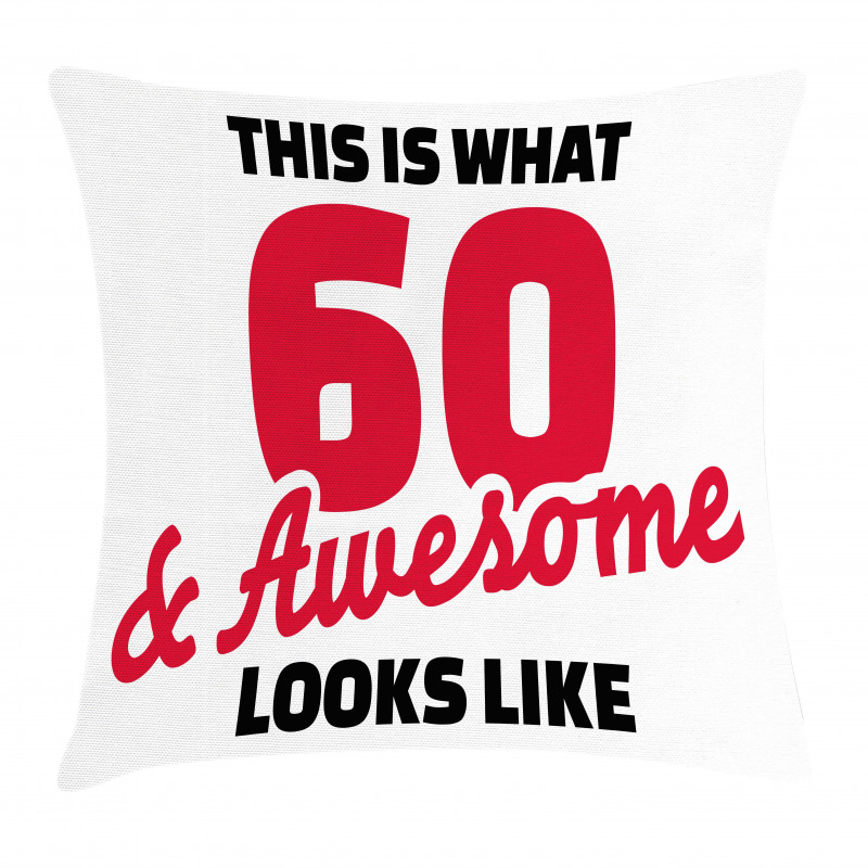 Words 60 Pillow Cover