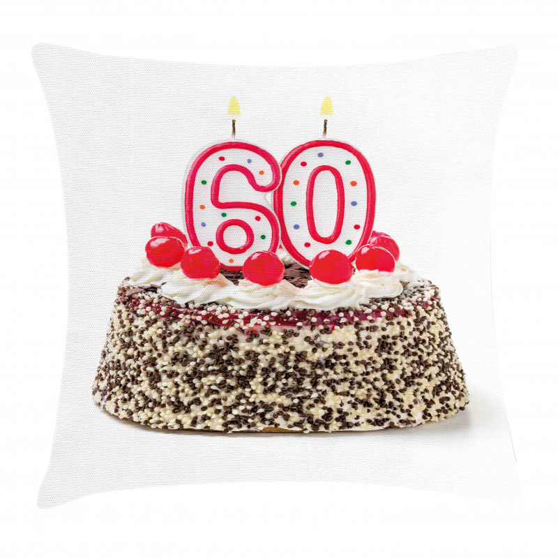 Party Cake Candle Pillow Cover