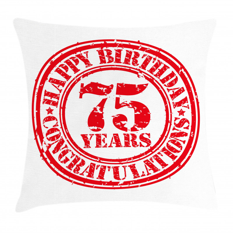 Aged Display Stamp Pillow Cover