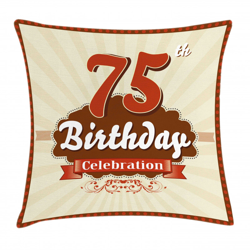 Birthday Age Number Pillow Cover