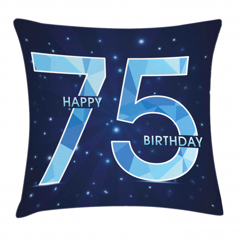 Birthday Theme Stars Pillow Cover