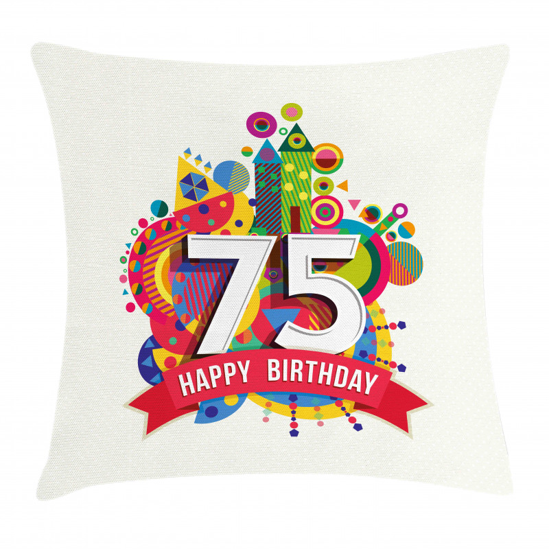 Geometrical Cartoon Pillow Cover