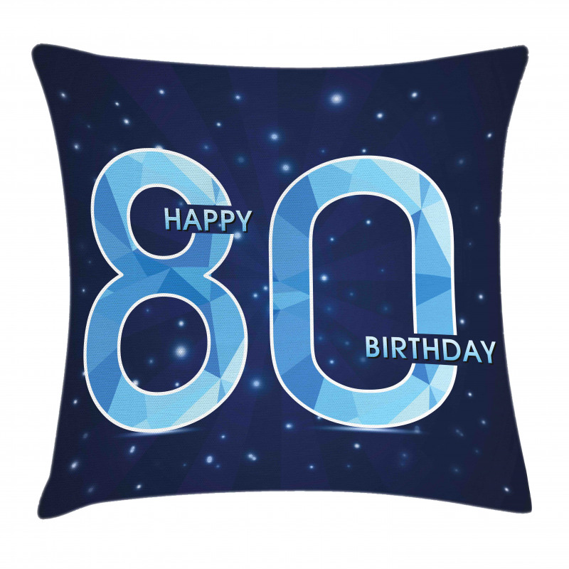 Party Theme and Stars Pillow Cover