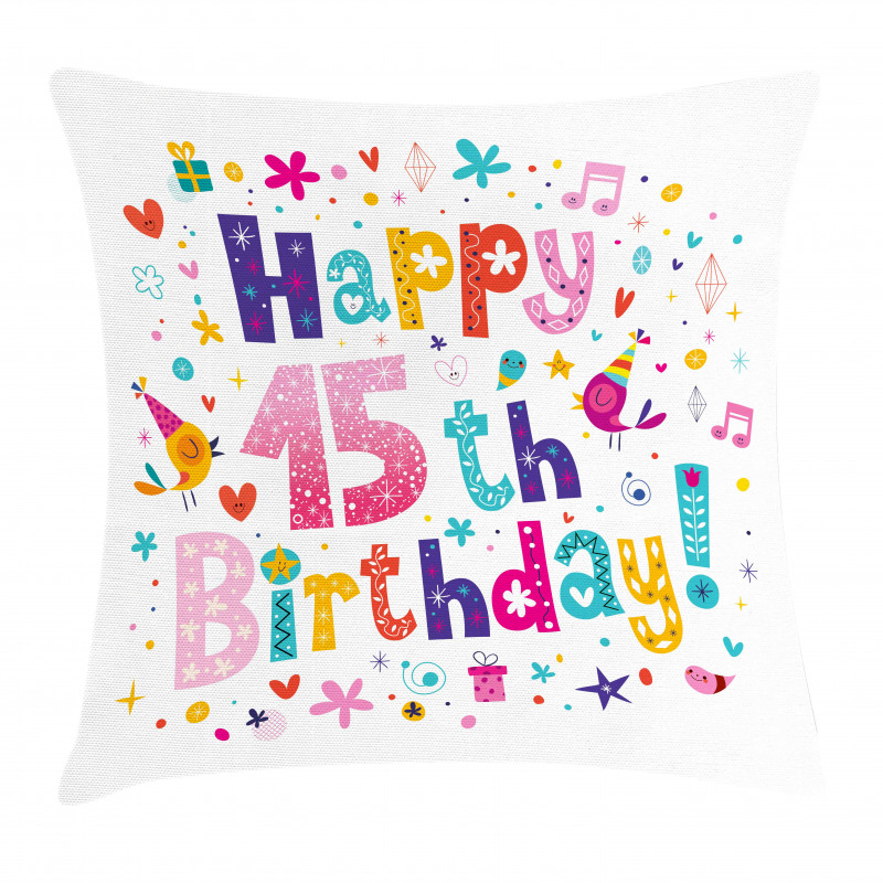 Teenage Girl Birthday Pillow Cover