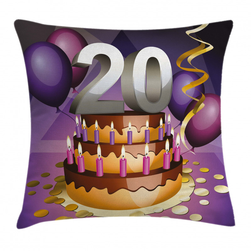 Chocolate Birthday Pillow Cover