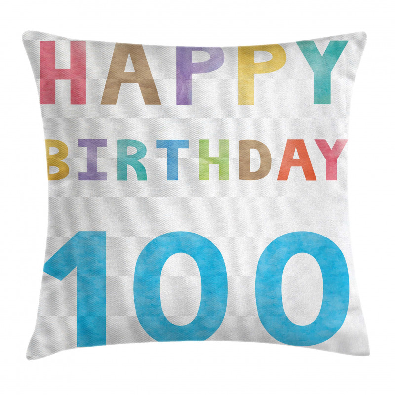 Vintage Birthday Pillow Cover