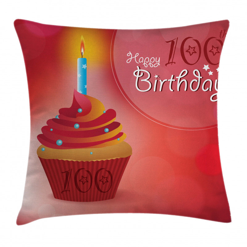100 Old Cupcake Pillow Cover
