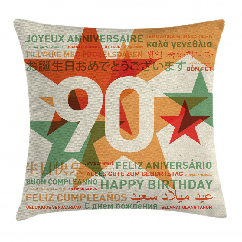 Old Age Celebrations Pillow Cover