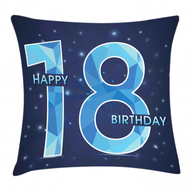 Galaxy Star Birthday Pillow Cover
