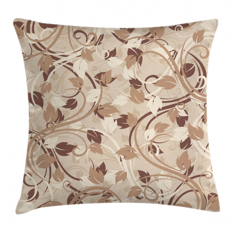 Autumn Leaves Branches Pillow Cover