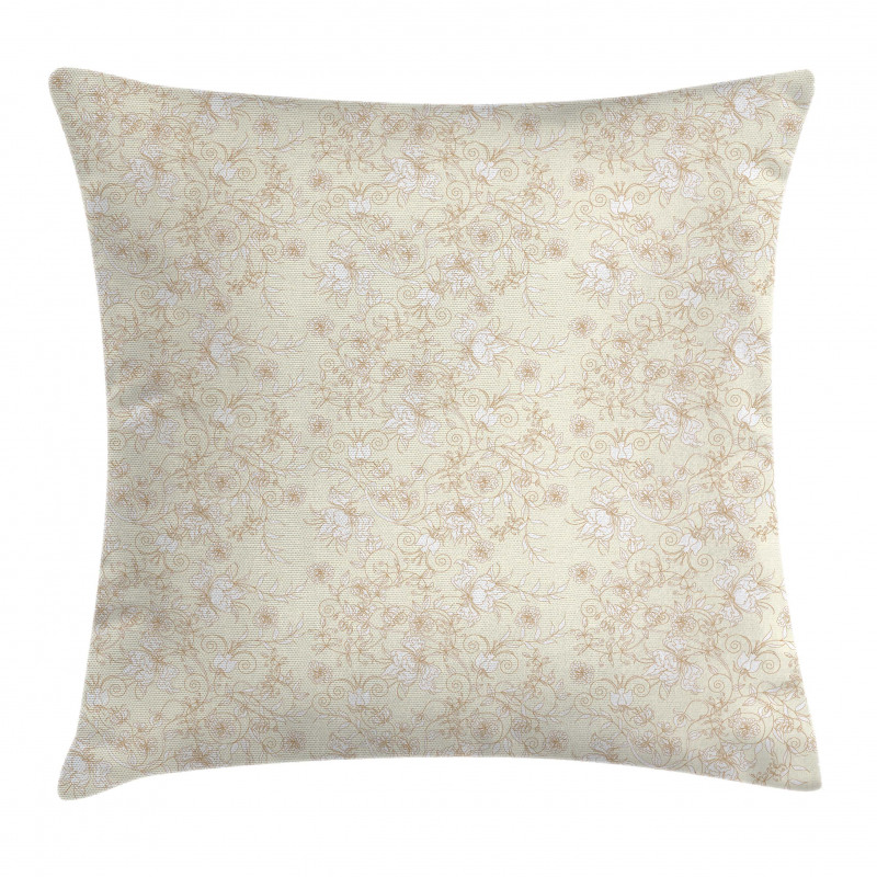 Floral Branches Botanical Pillow Cover
