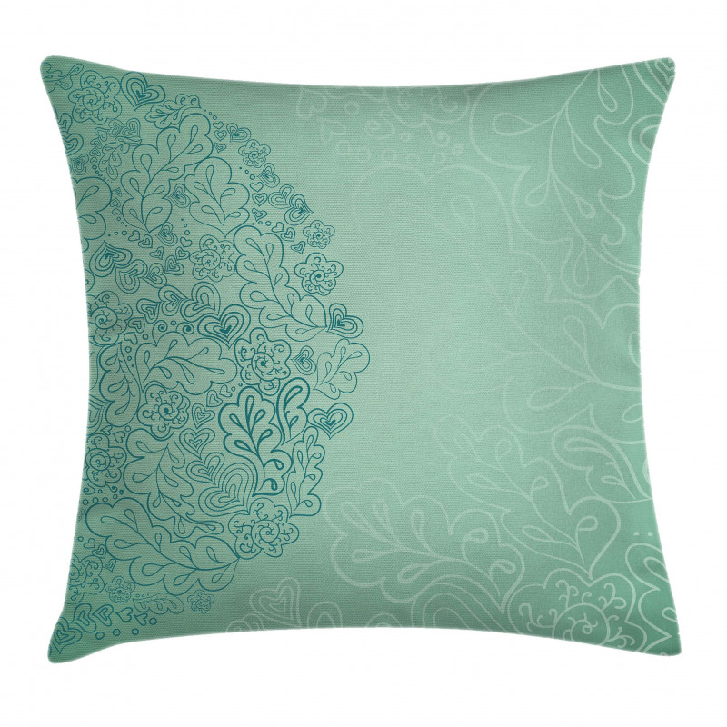 Mixed Leaves Botanical Pillow Cover