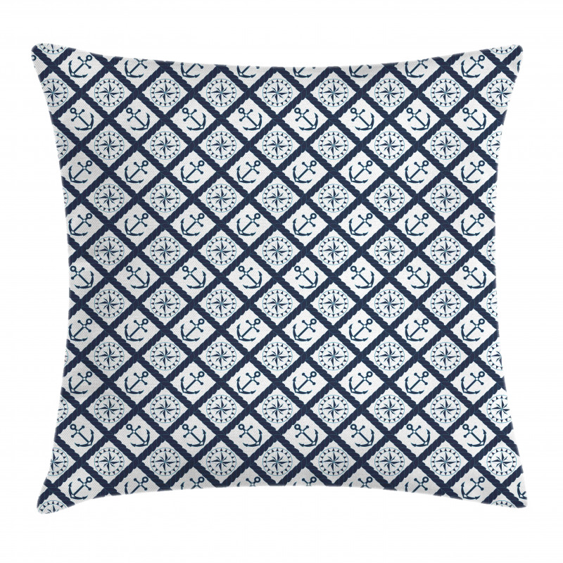 Anchor Windrose Pillow Cover