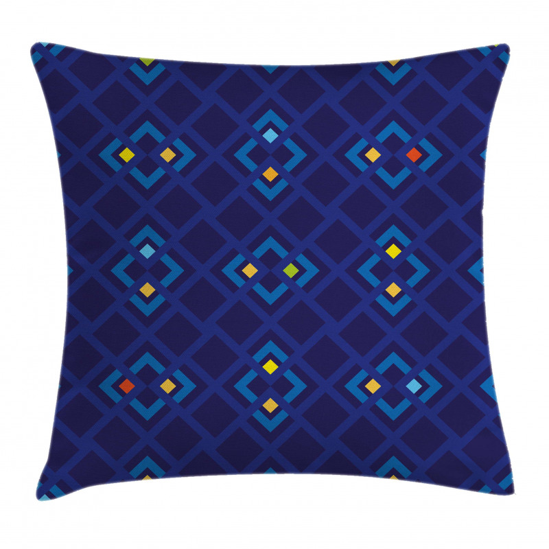 Geometric Inner Squares Pillow Cover