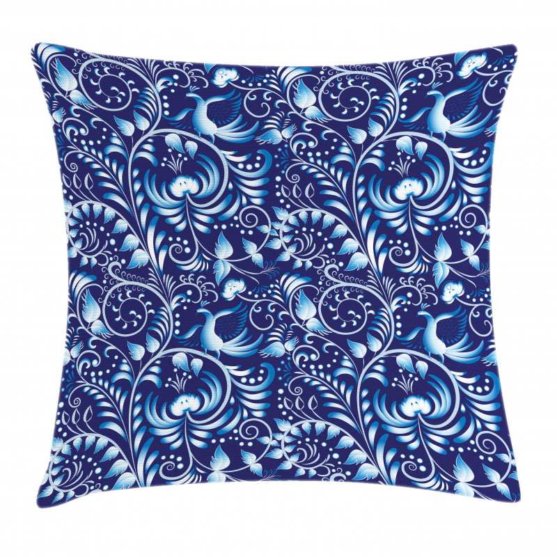Folk Chinese Theme Swirl Pillow Cover